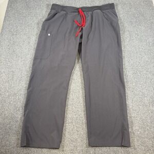 Figs Scrub‎ Pants Womens 2XL Gray Kade Cargo Technical Collection T21004 Stretch